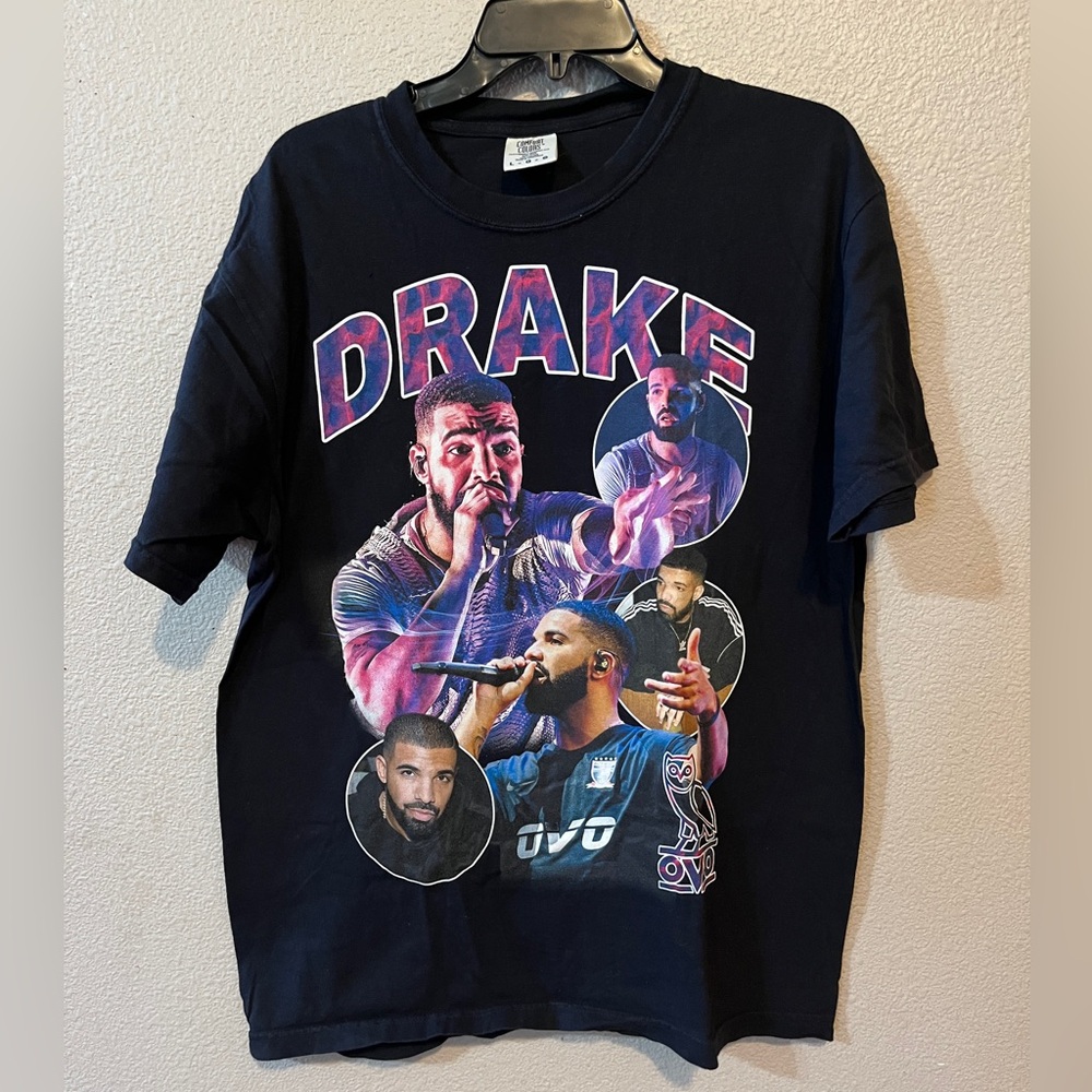 Drake Oversized Graphic Tee - Large